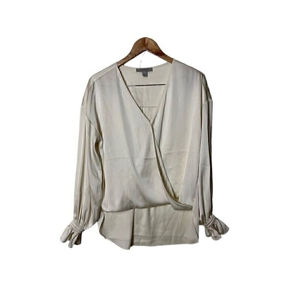 All Saints Penny Blouse Top Cream US 2 UK 6 - Picture 2 of 7